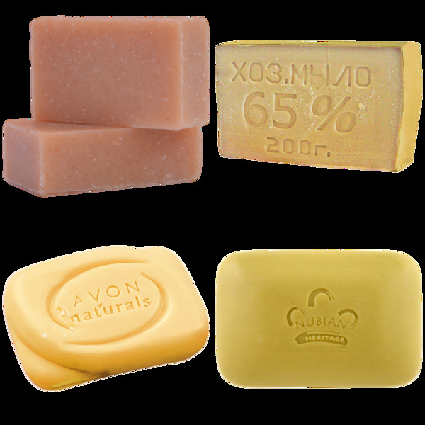 不同颜色肥皂免抠png透明图层素材
