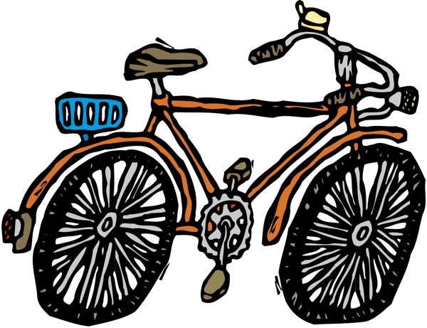 自行车交通工具矢量素材EPS格式0073