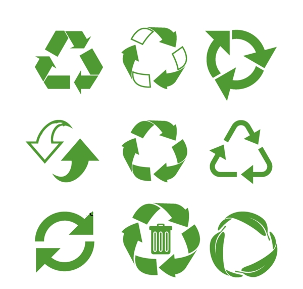 绿色循环回收图片