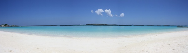 马尔代夫海滩全景图片