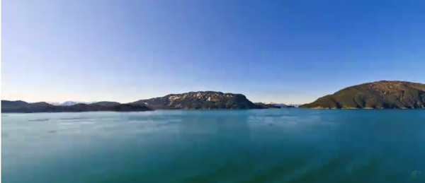 阿拉斯加山脉河流自然风光风景4K超高清实拍视频素材