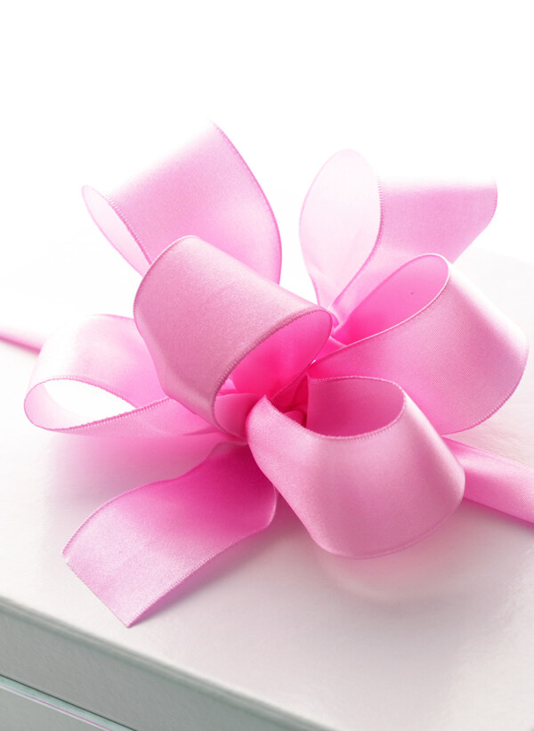 粉色丝带礼品图片素材