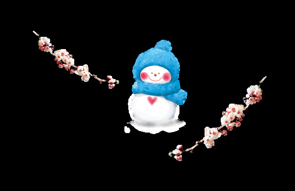 冬天卡通雪人装饰素材