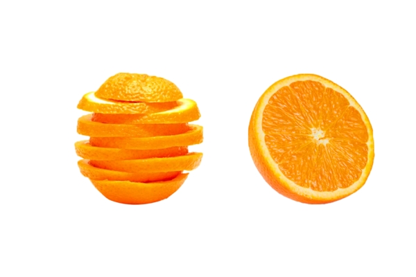 橙子水果矢量图免抠图