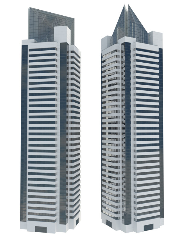 高层的建筑模型图片