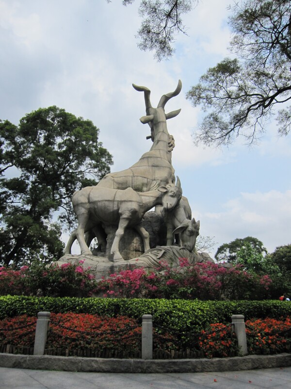 广州五羊雕塑图片