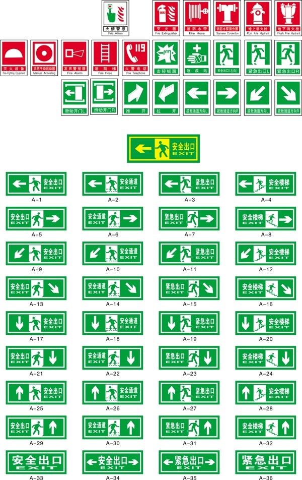 消防标示高清图片