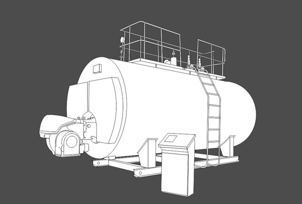 矢量锅炉线稿