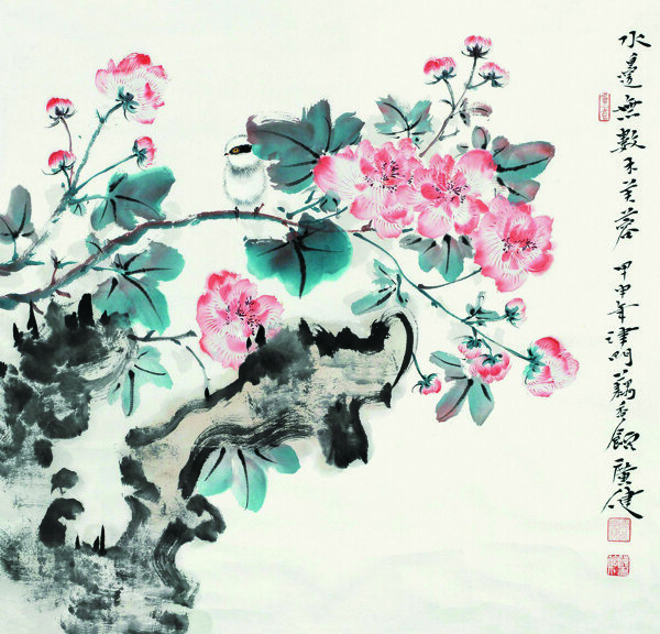 芙蓉小鸟图片