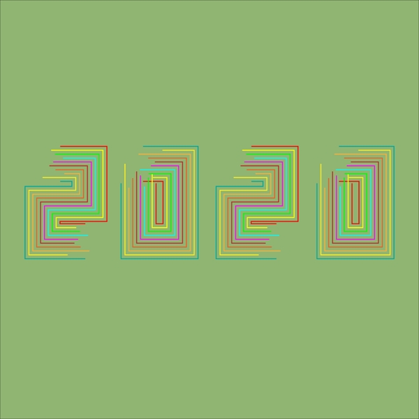 艺术字2020