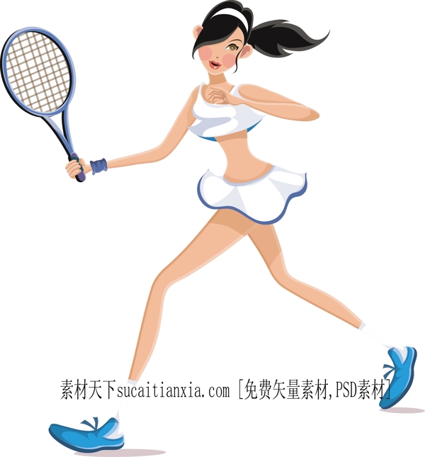 网球美女