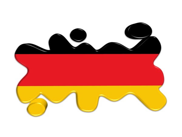 德国国旗按钮3D