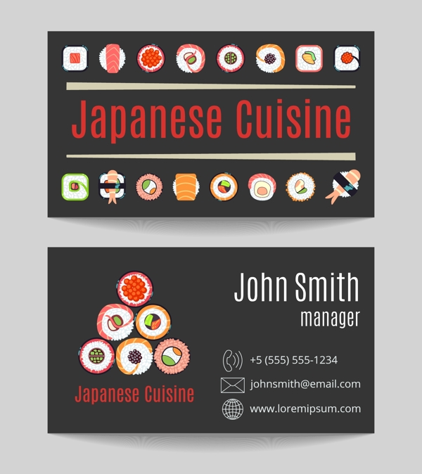 日本寿司名片