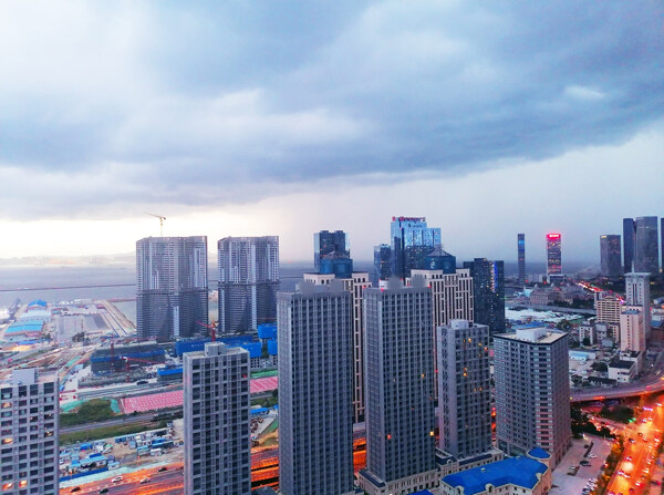 大连东港城市风景图片
