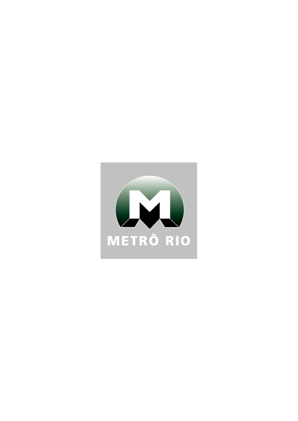 MetroRiologo设计欣赏MetroRio轻轨地铁标志下载标志设计欣赏