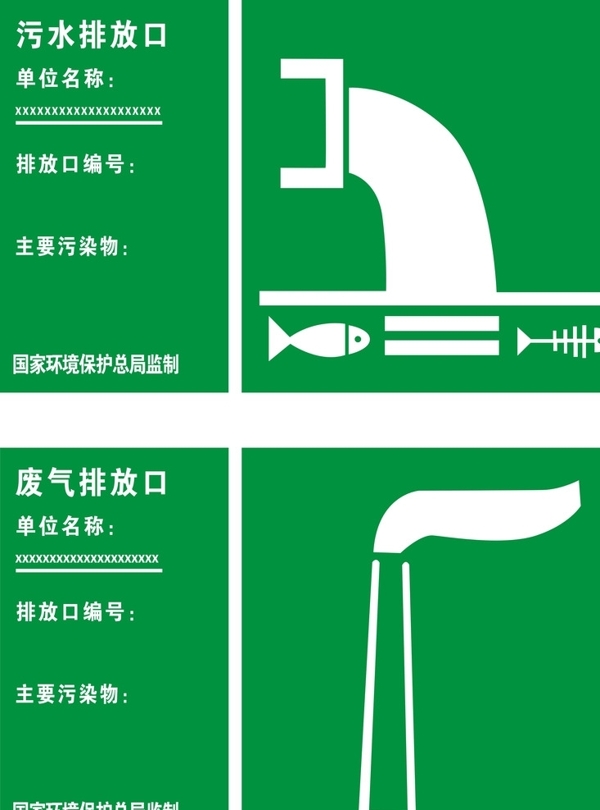 污水排放口标示图片