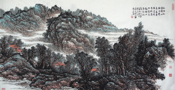 古典中国山水画图片