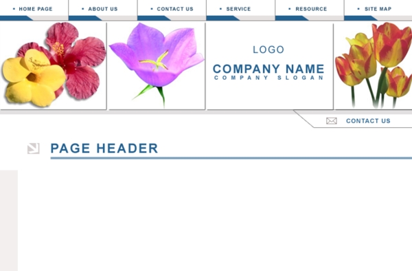 花卉养植网页模板