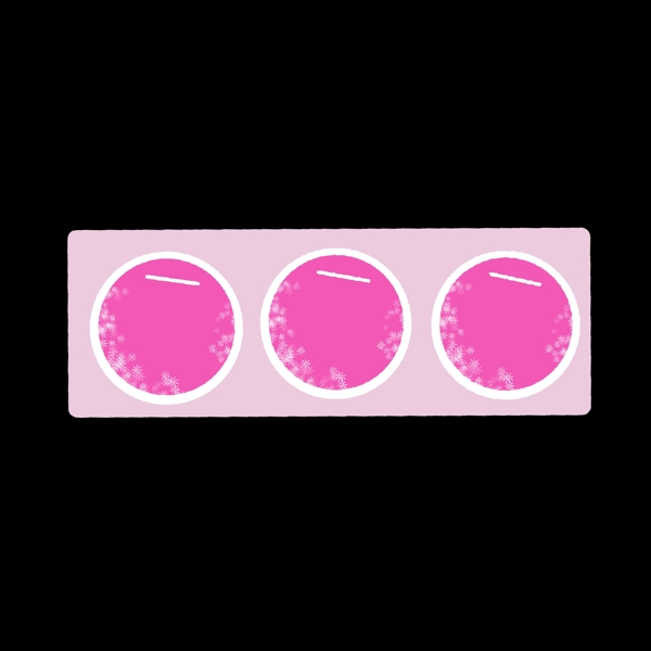 粉色圆形花瓣分类图