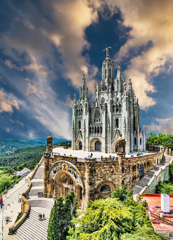 西班牙教堂建筑摄影