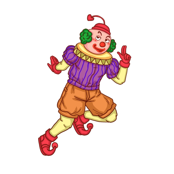 小丑愚人节卡通人物