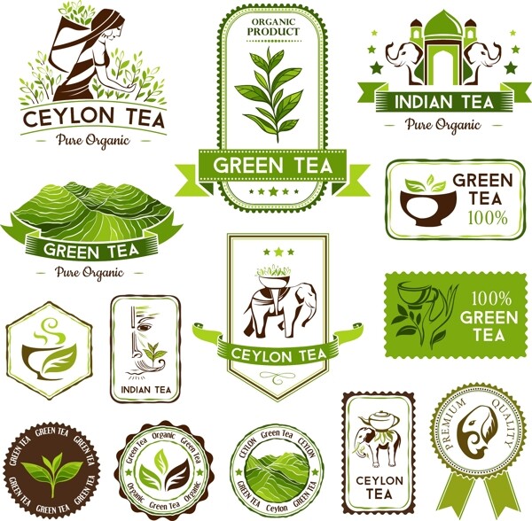 绿色绿茶图标