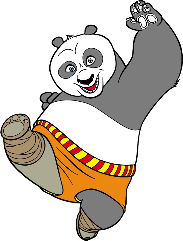 功夫熊猫插画