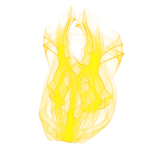 黄色燃烧的火苗元素