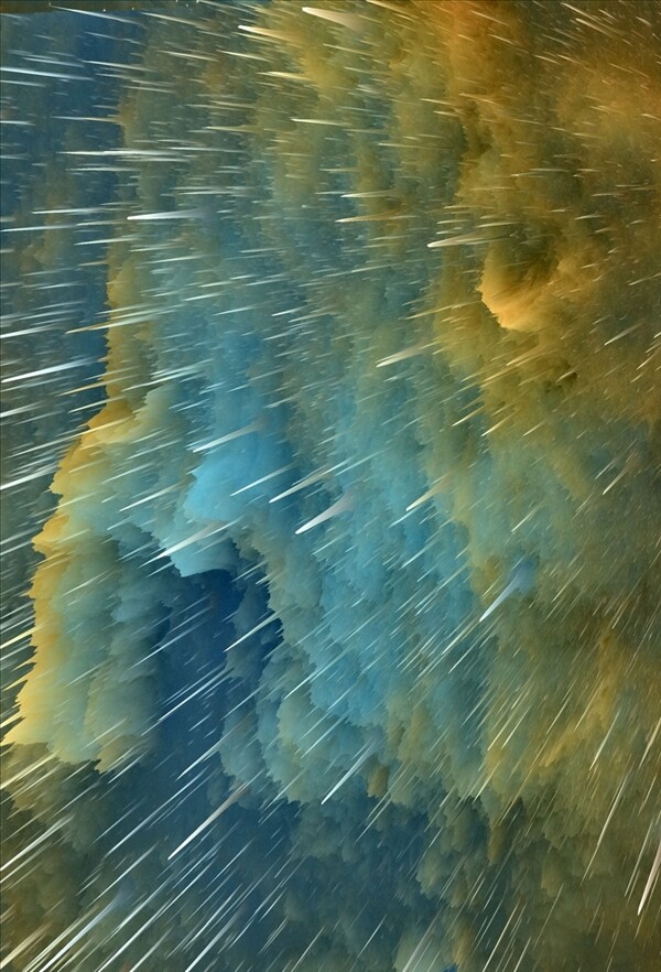 3D放射星空星云图片