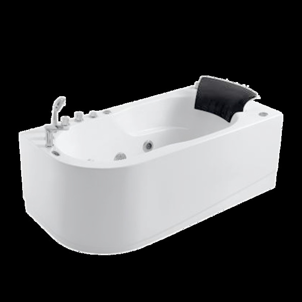 白色光滑浴缸元素