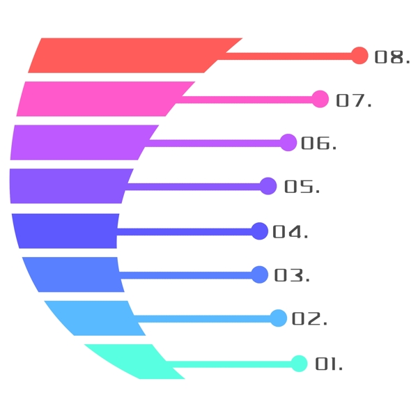 彩色的统计图表插画