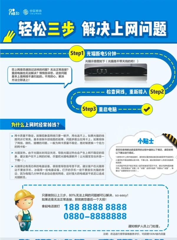 中国移动网络故障问题Dm单