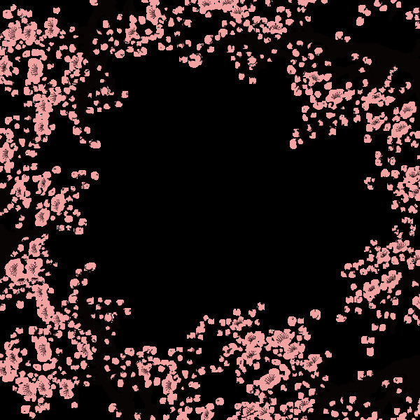 温柔粉色花瓣樱花装饰元素