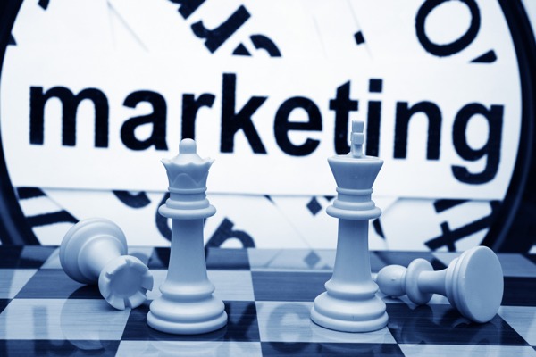 市场营销和国际象棋的概念