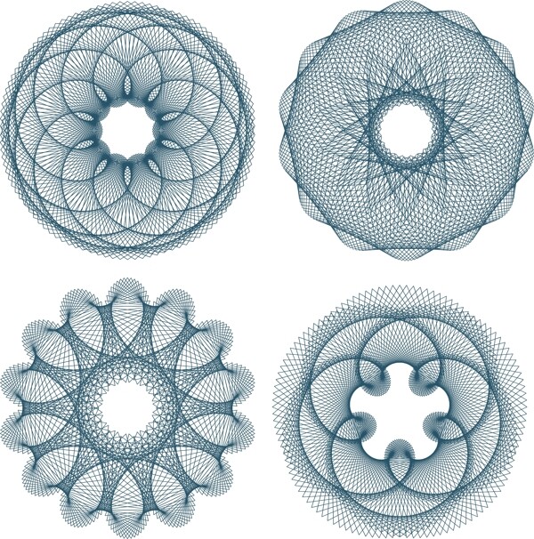 防伪花纹矢量图