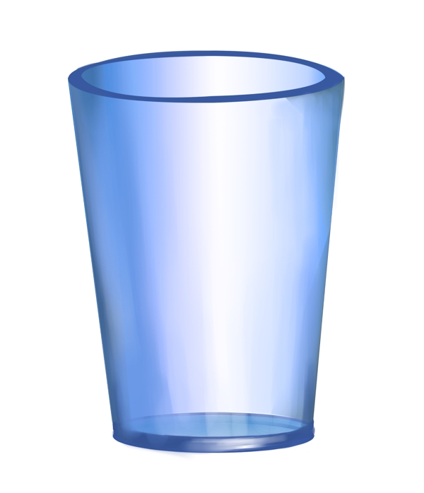 蓝色玻璃杯子容器