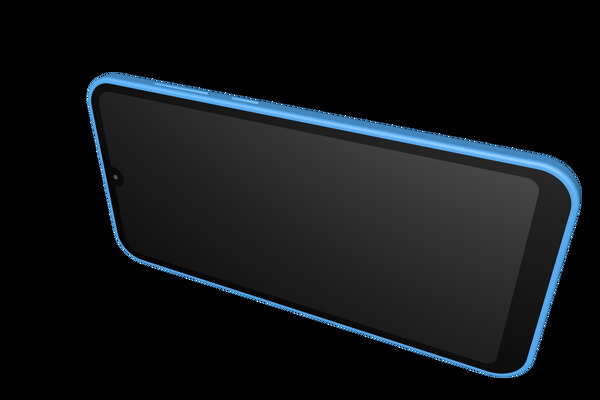蓝色3d全面屏手机