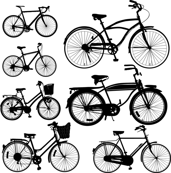 各种款式自行车合集图片