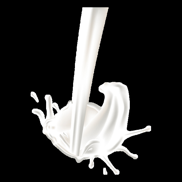 手绘丝滑牛奶元素