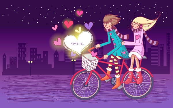 自行车情侣