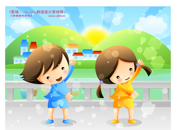 儿童生活矢量素材矢量图片HanMaker韩国设计素材库