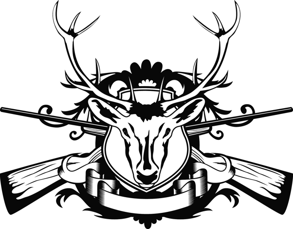 麋鹿与徽标