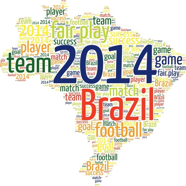 4巴西足球世界杯素材