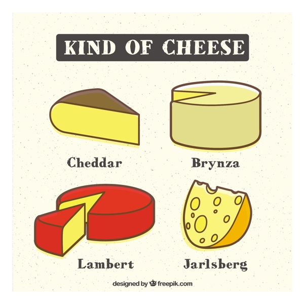 各种各样的奶酪