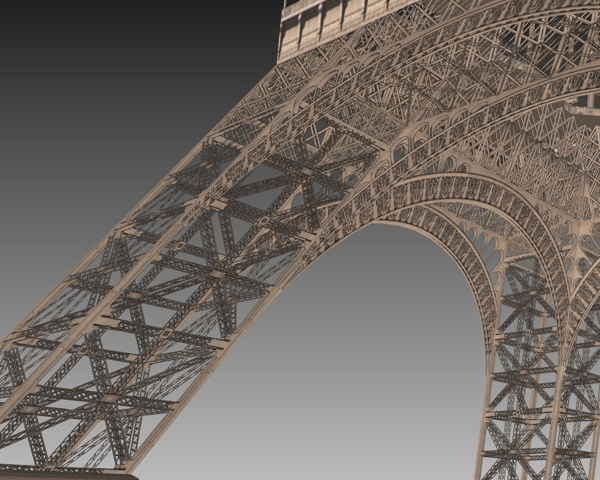 埃菲尔铁塔3D模型图片