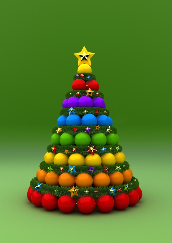 创意圣诞树圣诞球