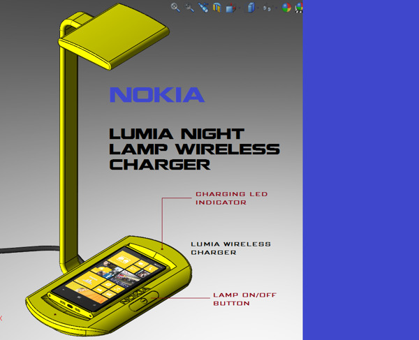 Lumia夜灯的无线充电器