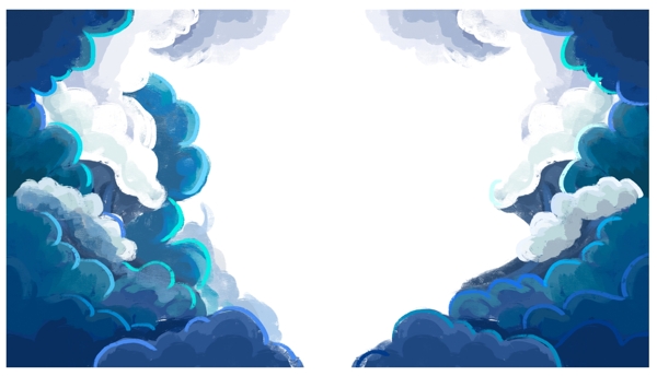 云朵图框图案
