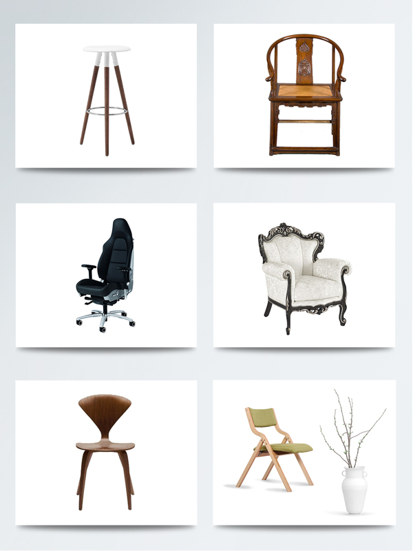 实物椅子老板椅欧美简约中式木质