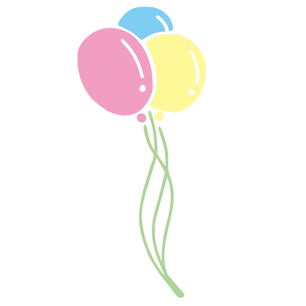 儿童节卡通漂浮气球